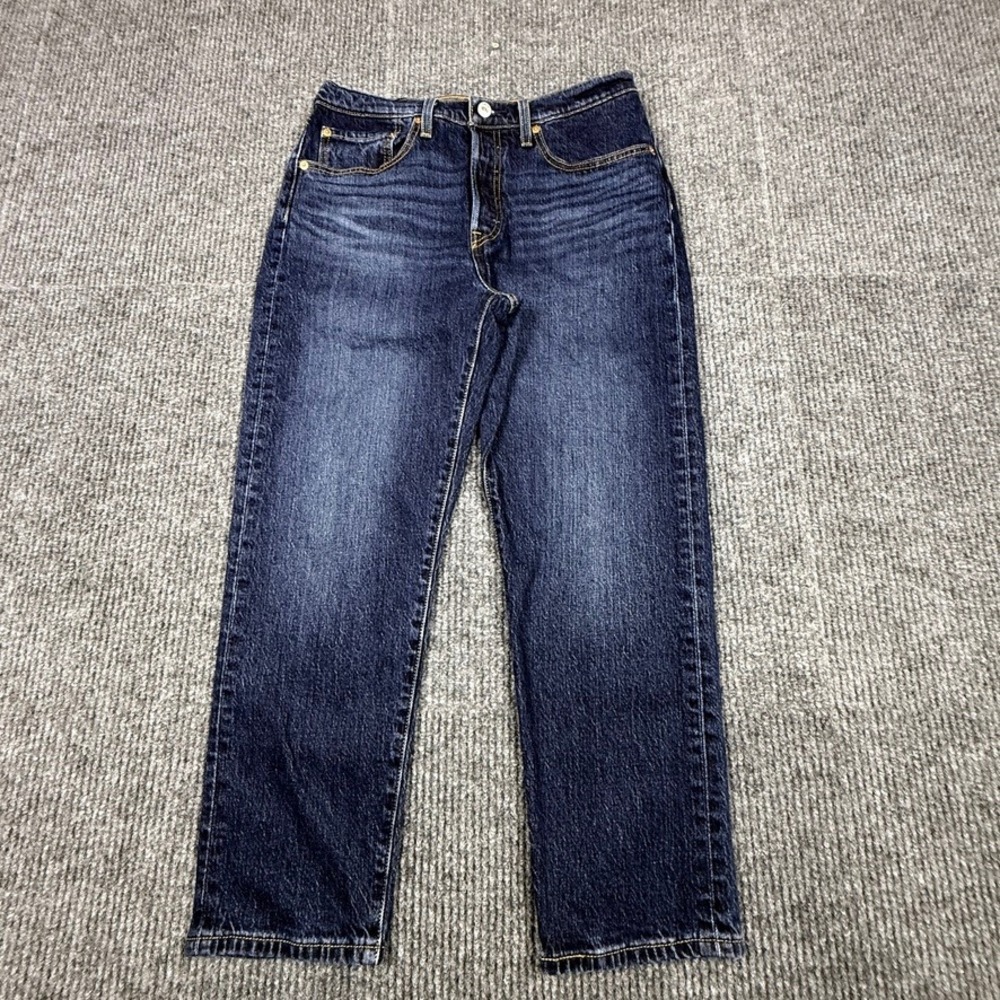 Levis Premium 501 29x25 Original High Rise Straight Leg Denim Jeans Button Fly